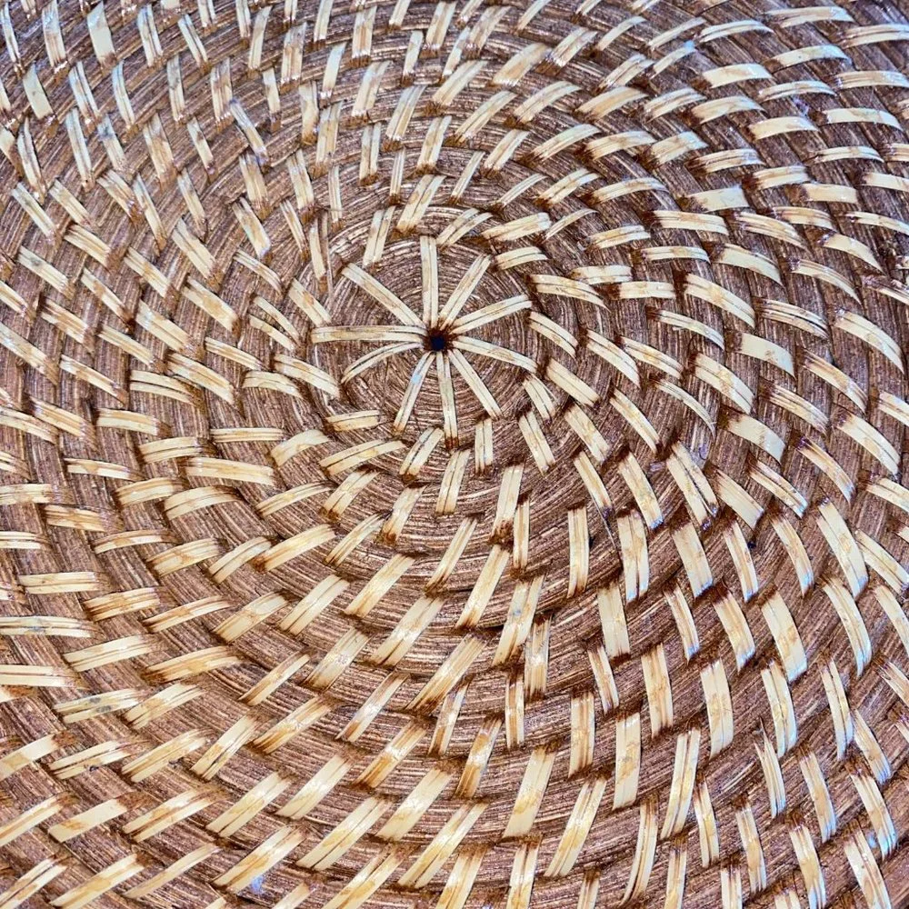 No Brand | Accents | Native Rattan Handwoven Round Serve Or ...